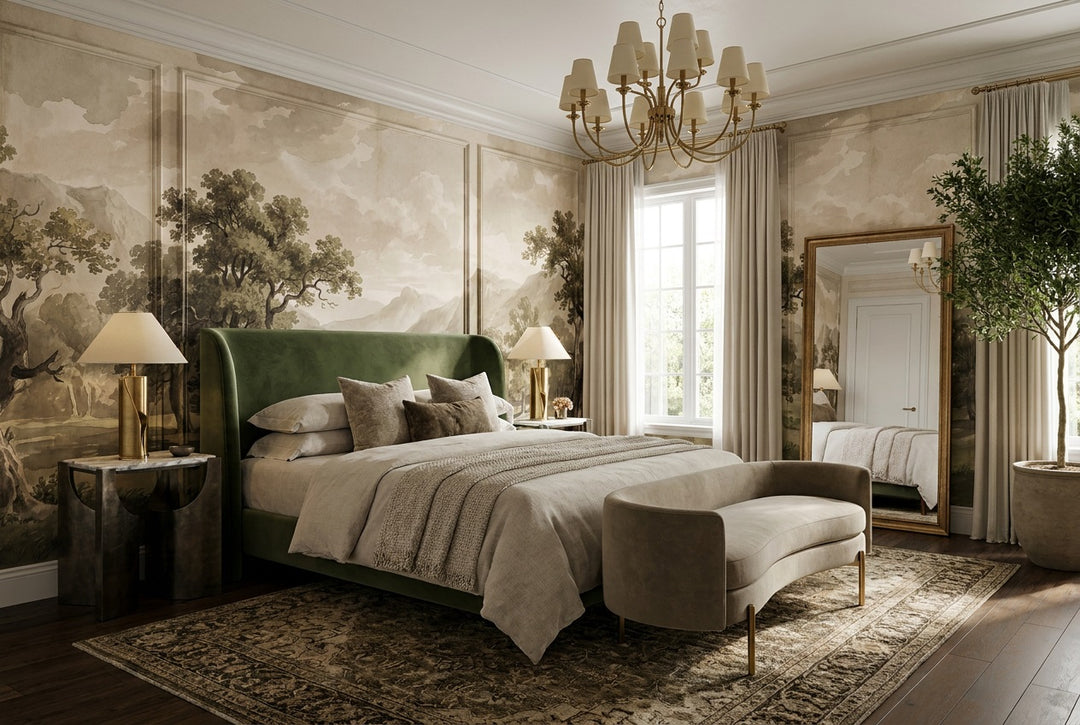 custom sepia grove wallpaper mural bedroom self adhesive non woven vinyl removable