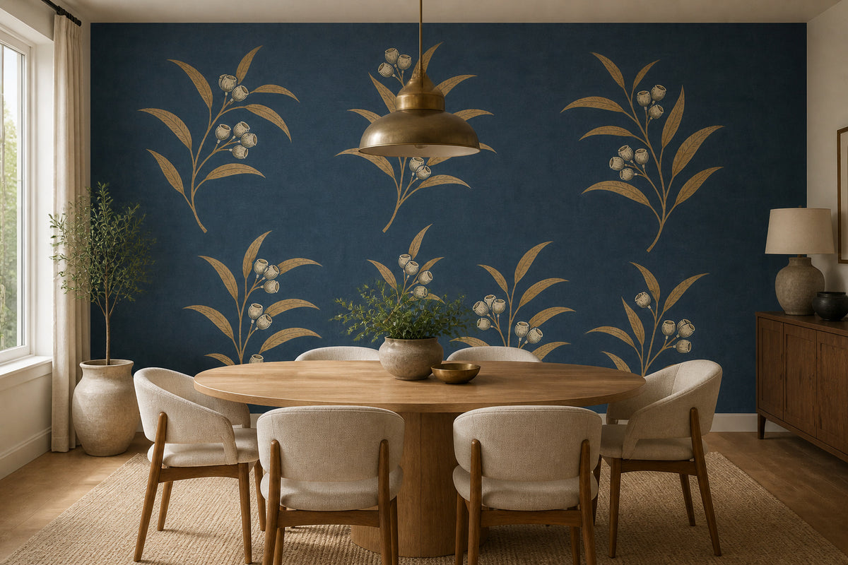 Slate Blue Wallpaper Mural product view
