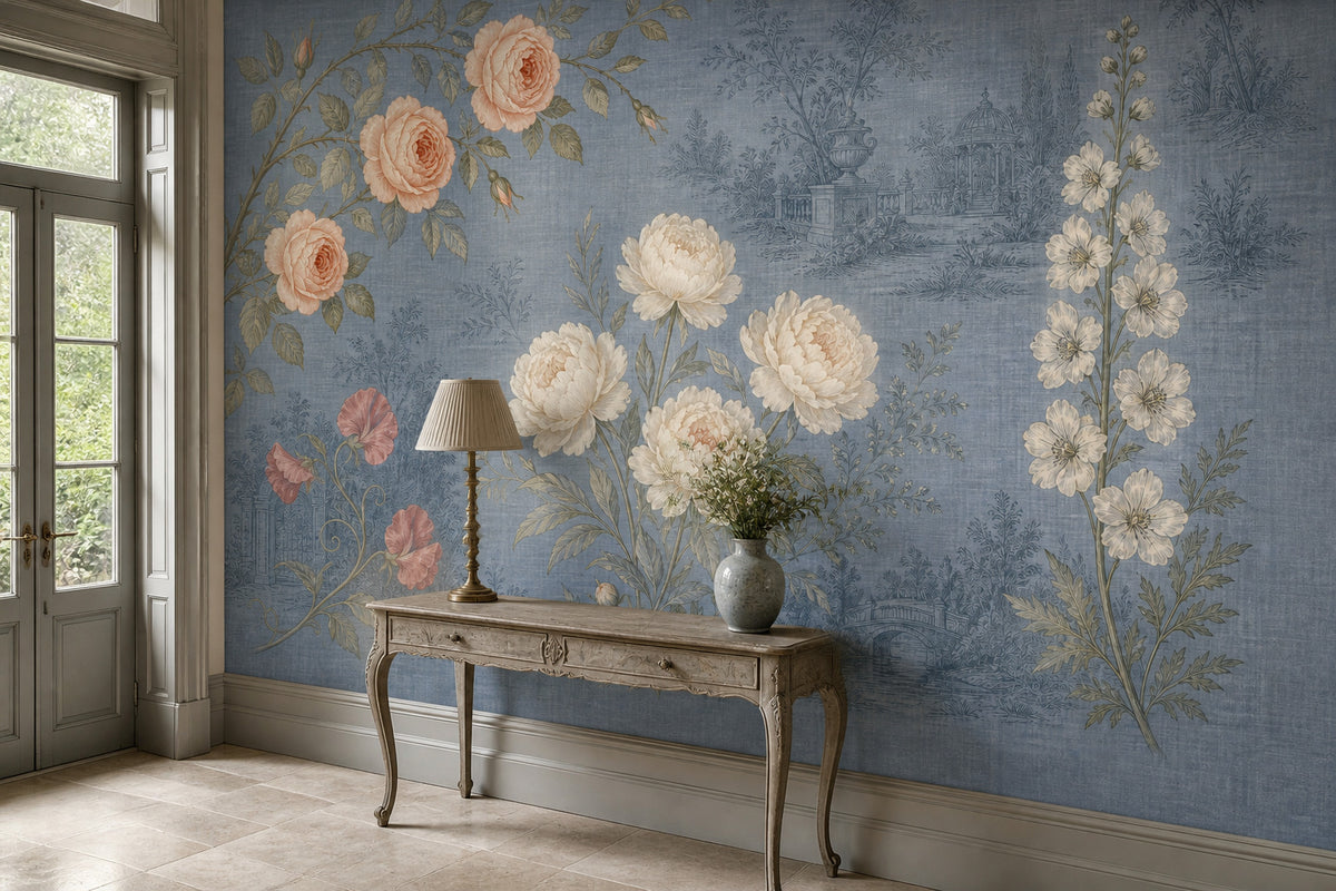 Slate Blue Wallpaper Mural product view