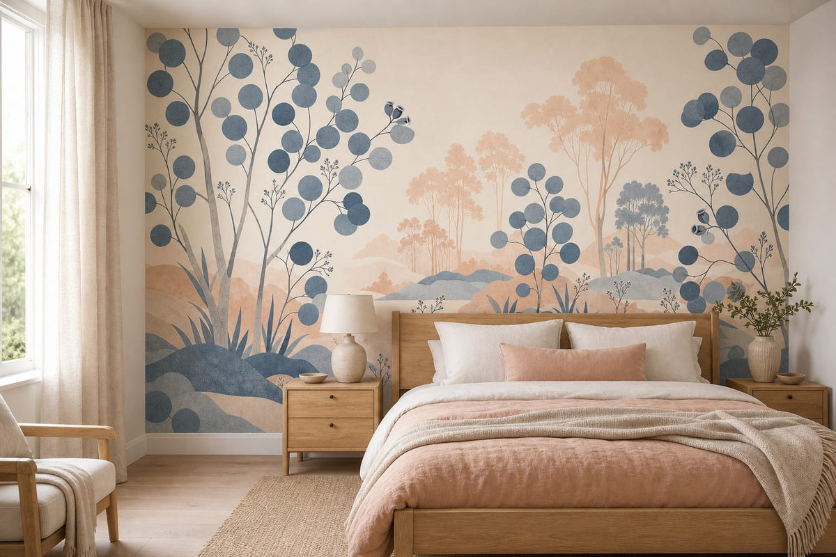 Slate Blue Wallpaper Mural product view