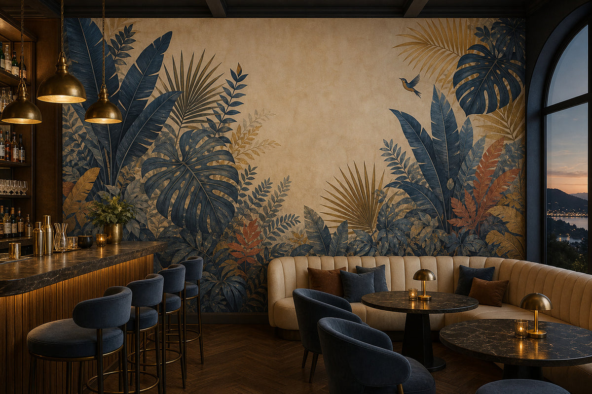 Slate Jungle Wallpaper Mural product view