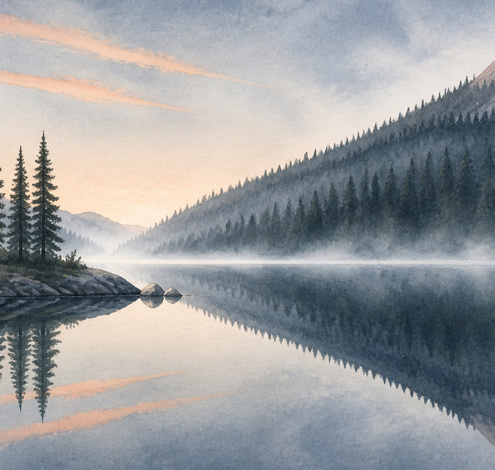 Slate Lake Wallpaper Mural product view