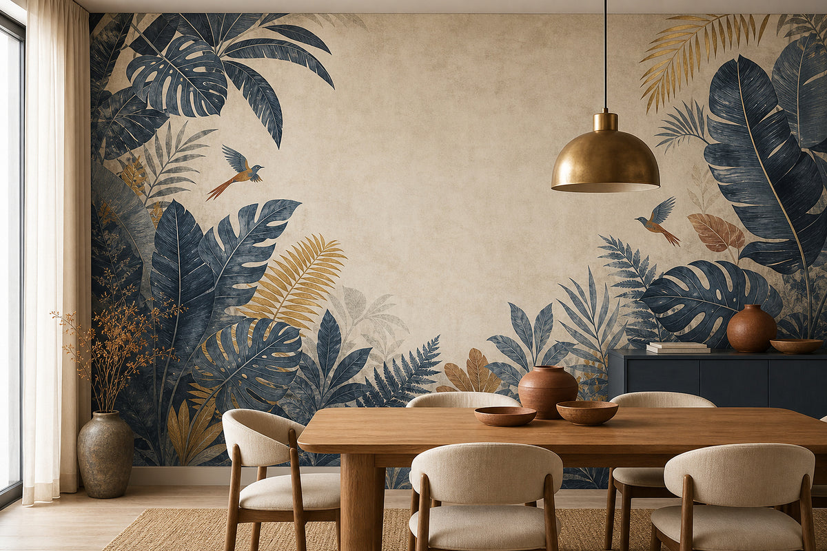 Slate Jungle Wallpaper Mural product view