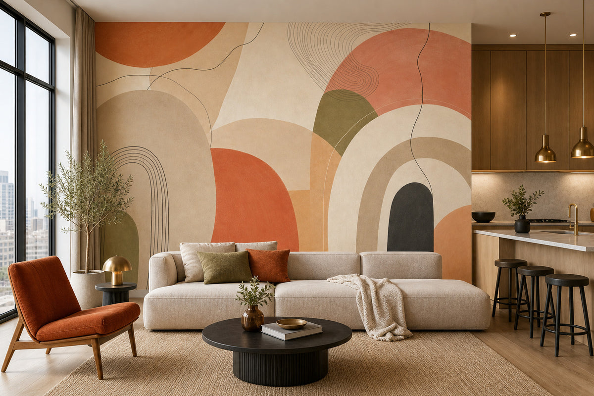 Terracotta Design Wallpaper Mural product view