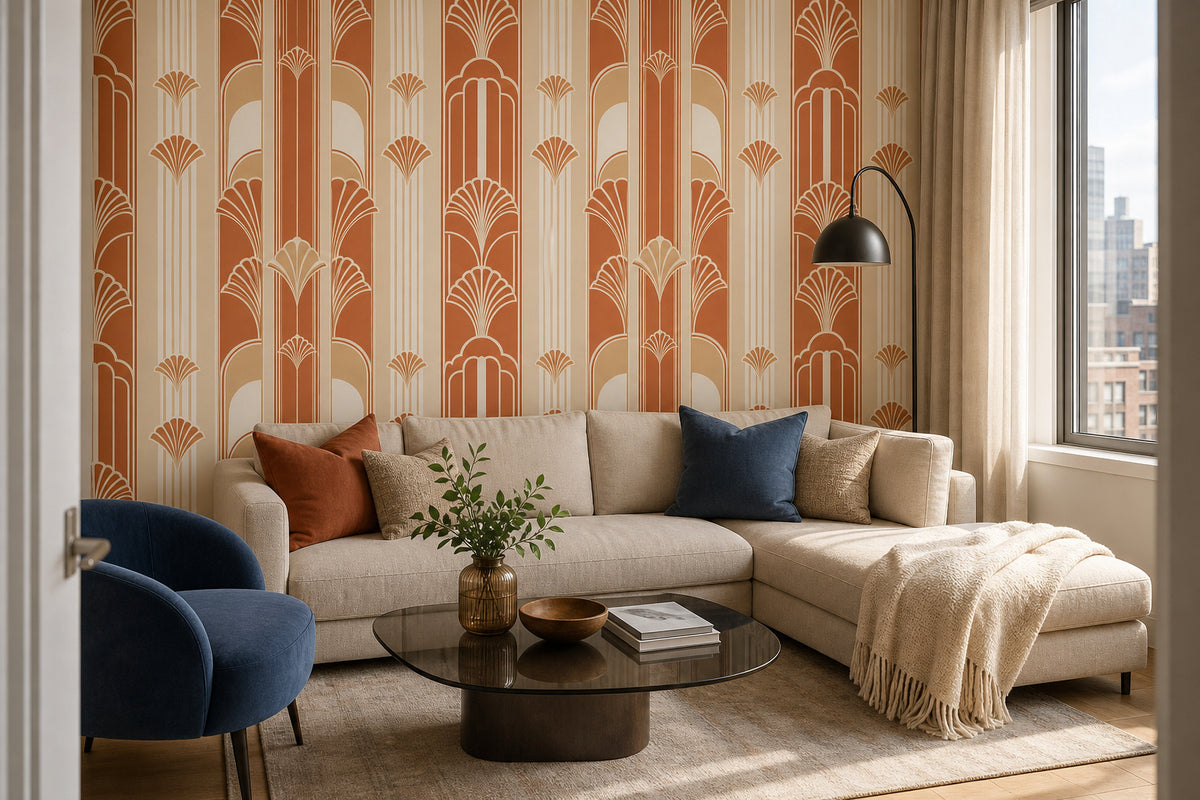 Terracotta Design Wallpaper Mural product view