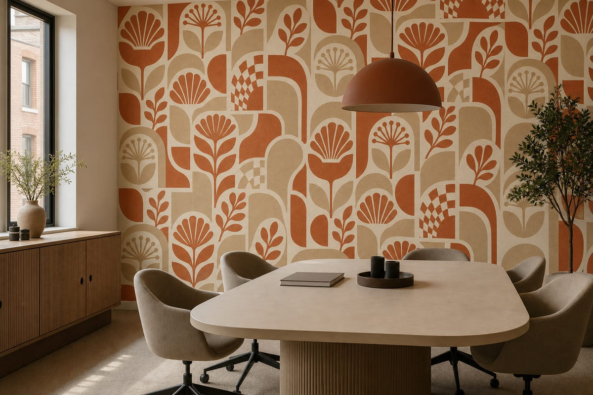 Terracotta Design Wallpaper Mural product view