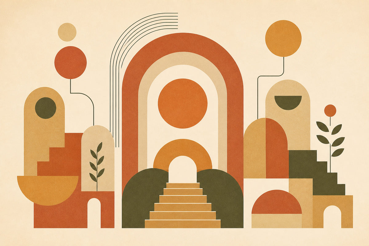Terracotta Design Wallpaper Mural product view