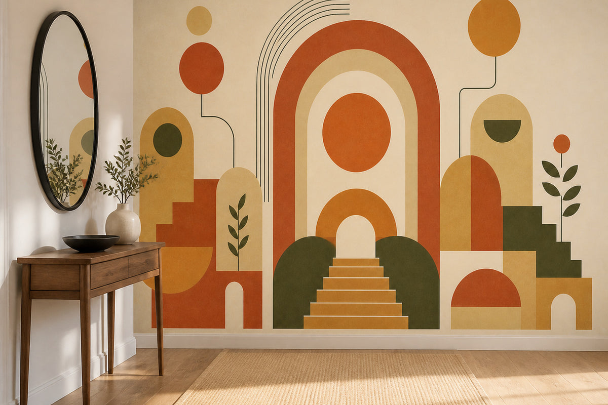 Terracotta Design Wallpaper Mural product view