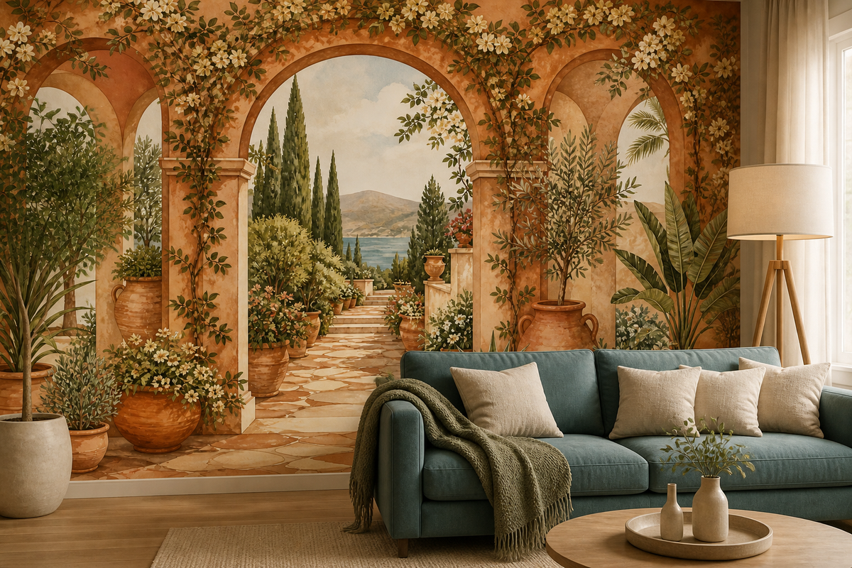 Terracotta Design Wallpaper Mural product view