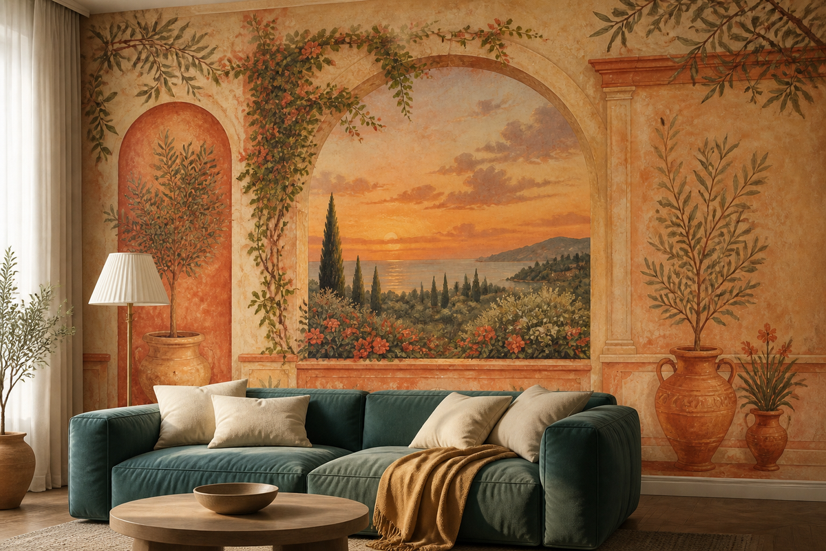 Terracotta Design Wallpaper Mural product view