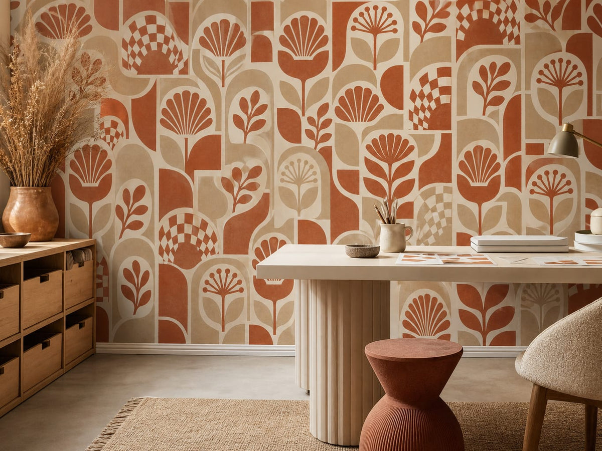 Terracotta Design Wallpaper Mural product view