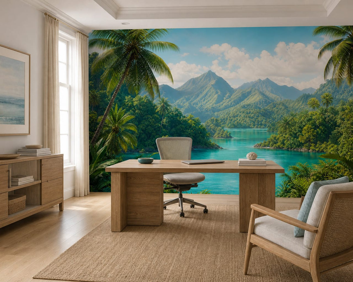 Turquoise Design Wallpaper Mural product view