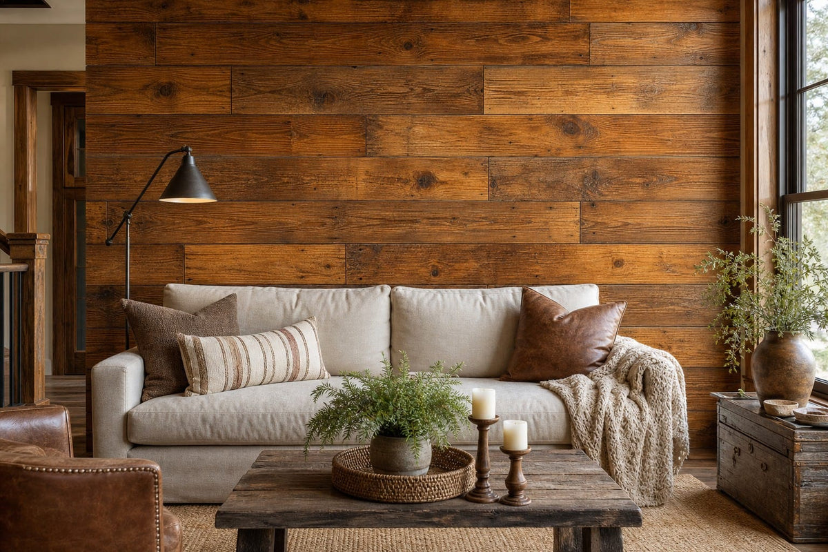 Warm Reclaimed Wallpaper Mural product view