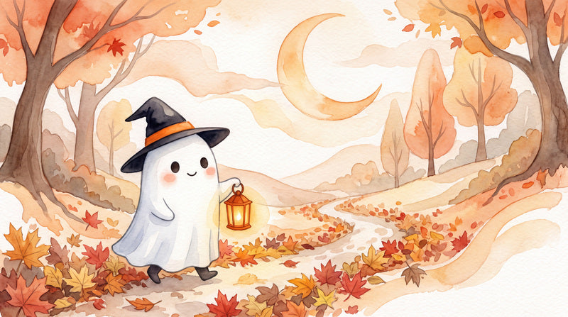 cute peach ghost home custom stick on removable non woven vinyl wallpaper mural sm
