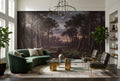 Blue Mist Pine Forest Wallpaper Mural