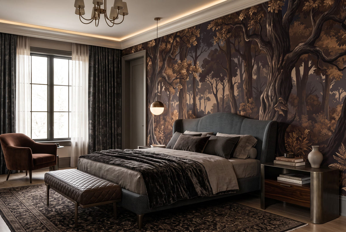 Dark Enchanted Forest Wallpaper Mural