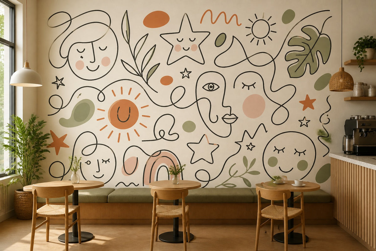 Terracotta Design Wallpaper Mural product view