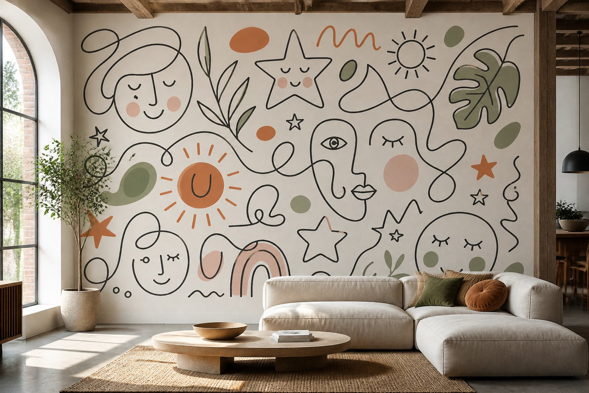 Terracotta Design Wallpaper Mural product view