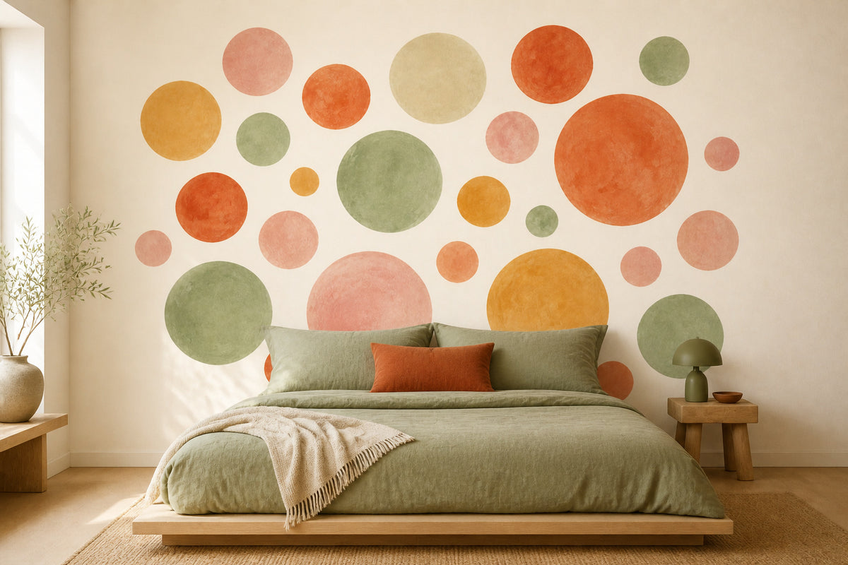 Sage Dot Wallpaper Mural product view