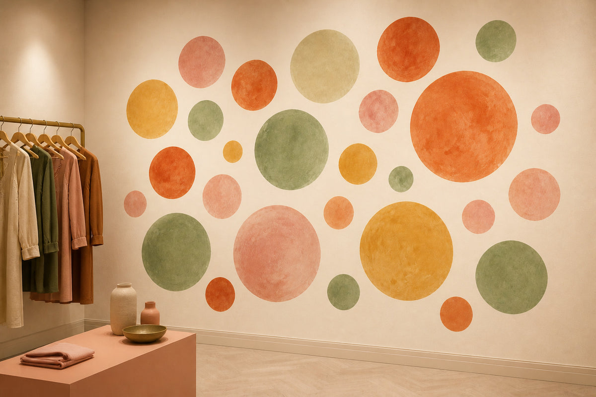 Sage Dot Wallpaper Mural product view
