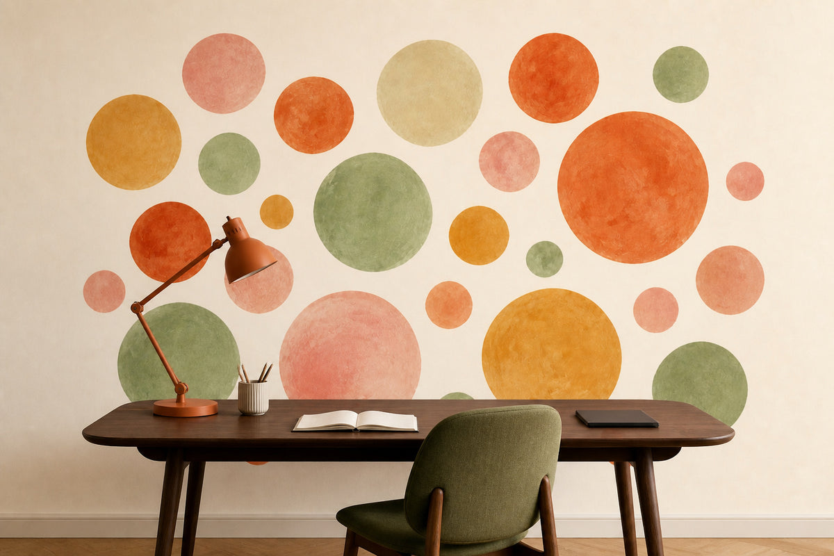 Sage Dot Wallpaper Mural product view