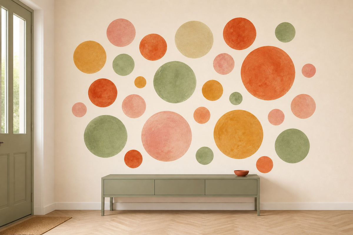 Sage Dot Wallpaper Mural product view