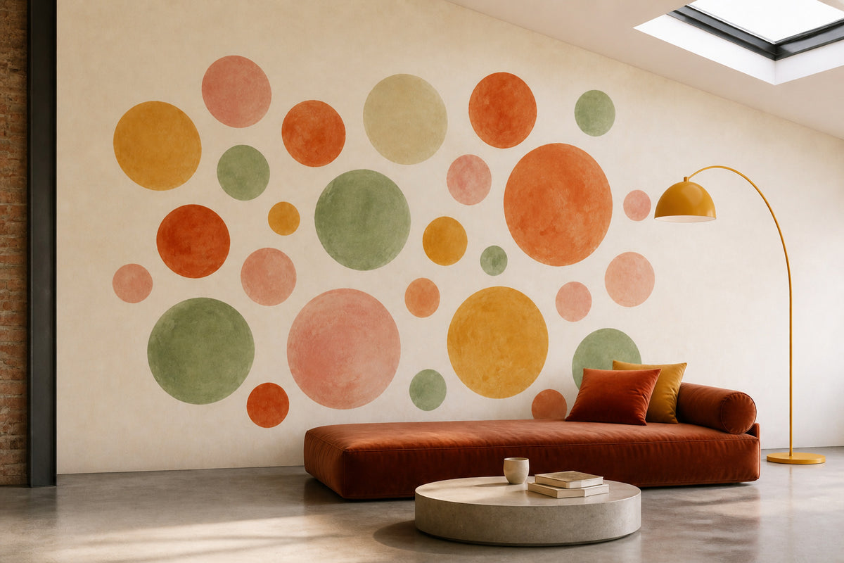 Sage Dot Wallpaper Mural product view