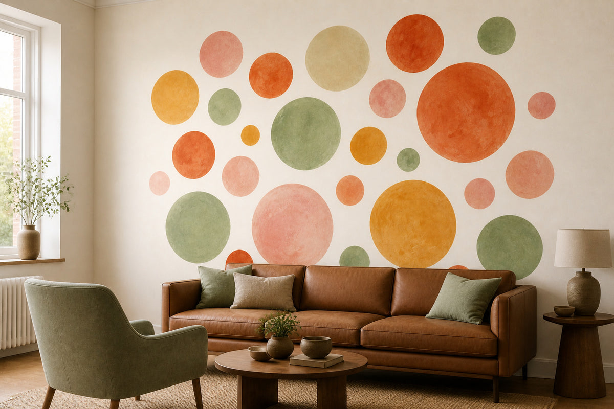Sage Dot Wallpaper Mural product view