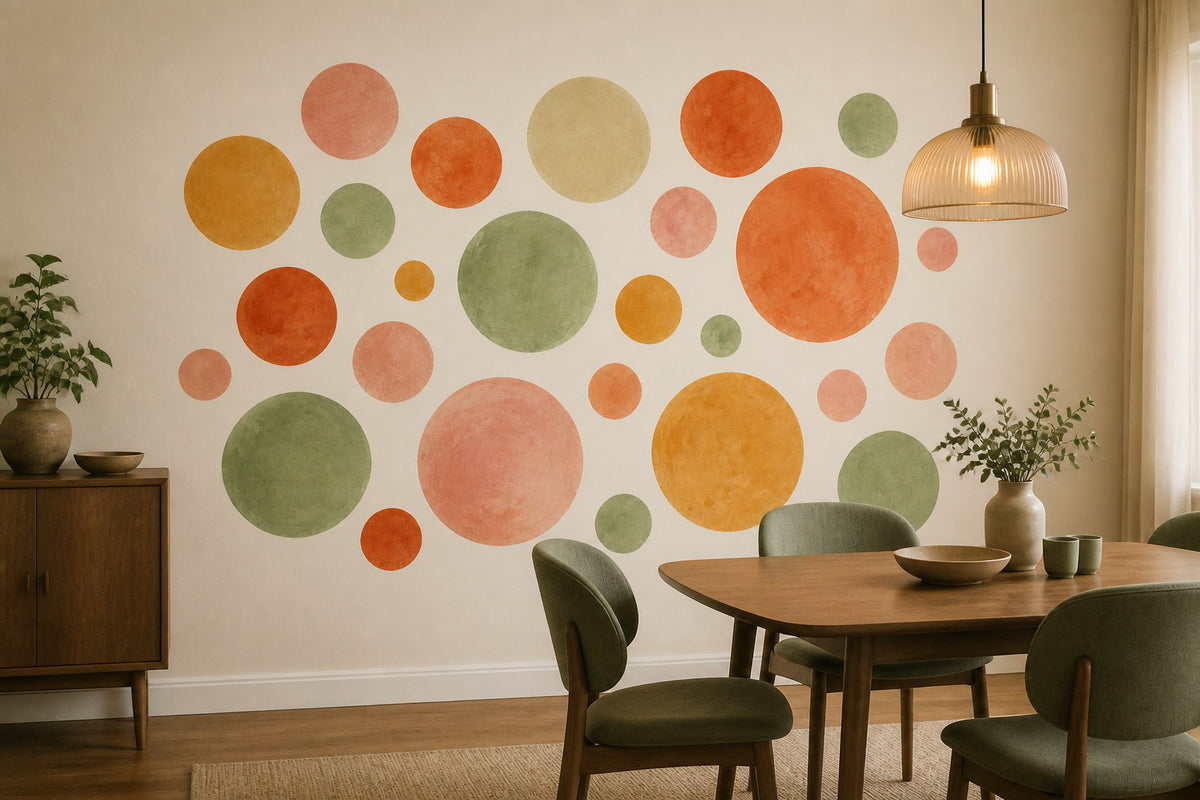 Sage Dot Wallpaper Mural product view