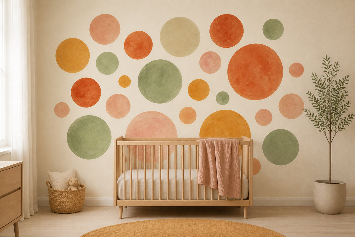 Sage Dot Wallpaper Mural product view