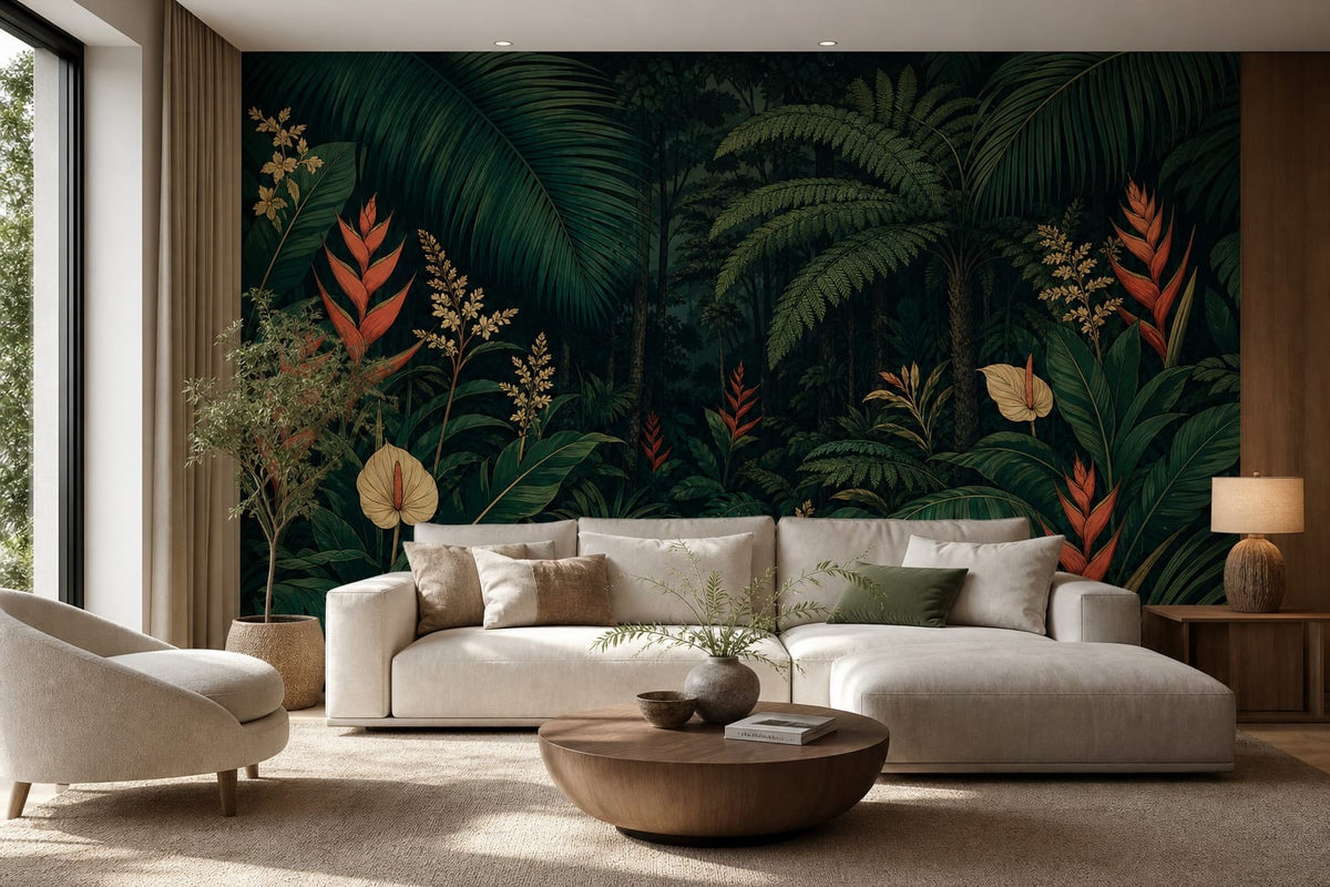 Emerald Palm Wallpaper Mural product view