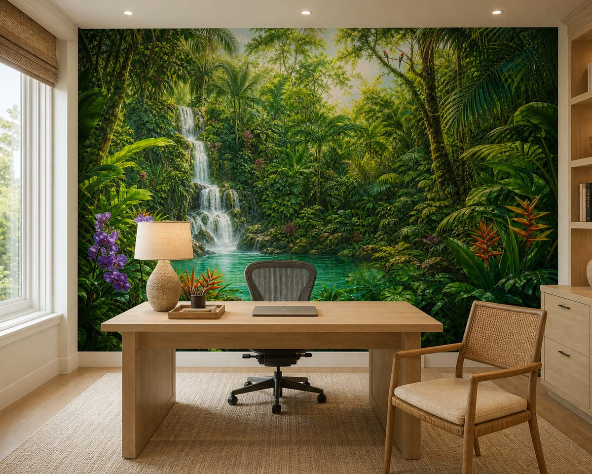 Emerald Orchid Wallpaper Mural product view