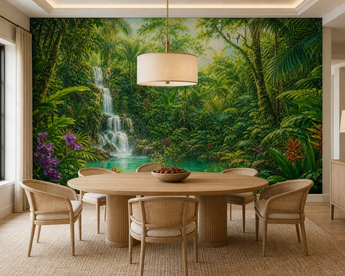 Emerald Orchid Wallpaper Mural product view