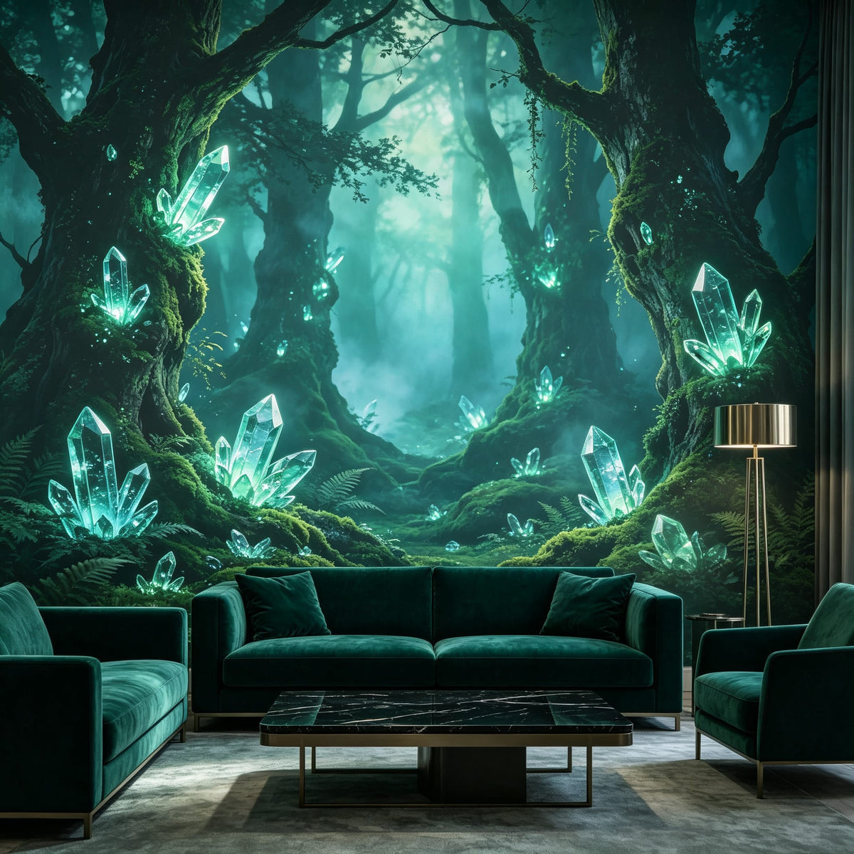 Emerald Design Wallpaper Mural product view