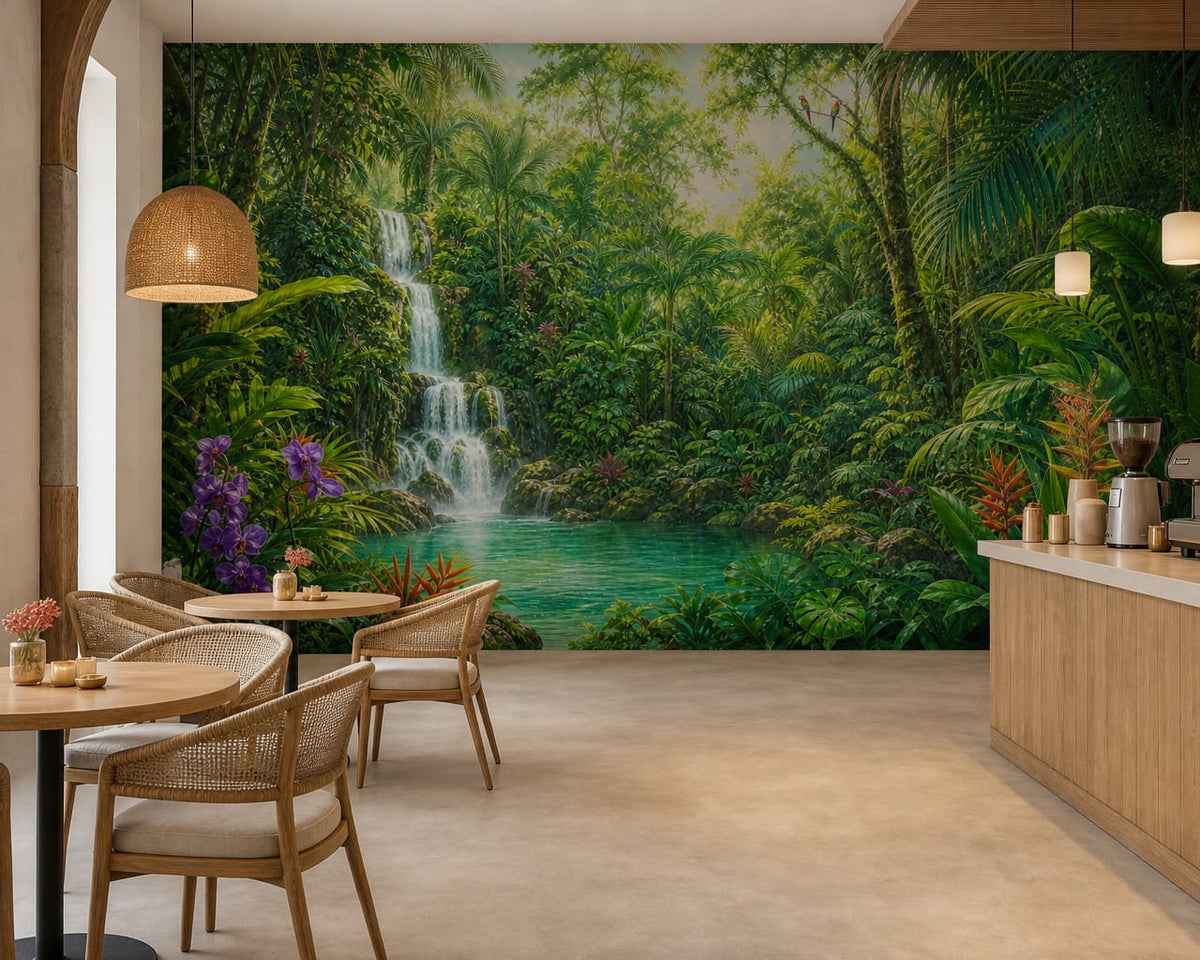 Emerald Orchid Wallpaper Mural product view