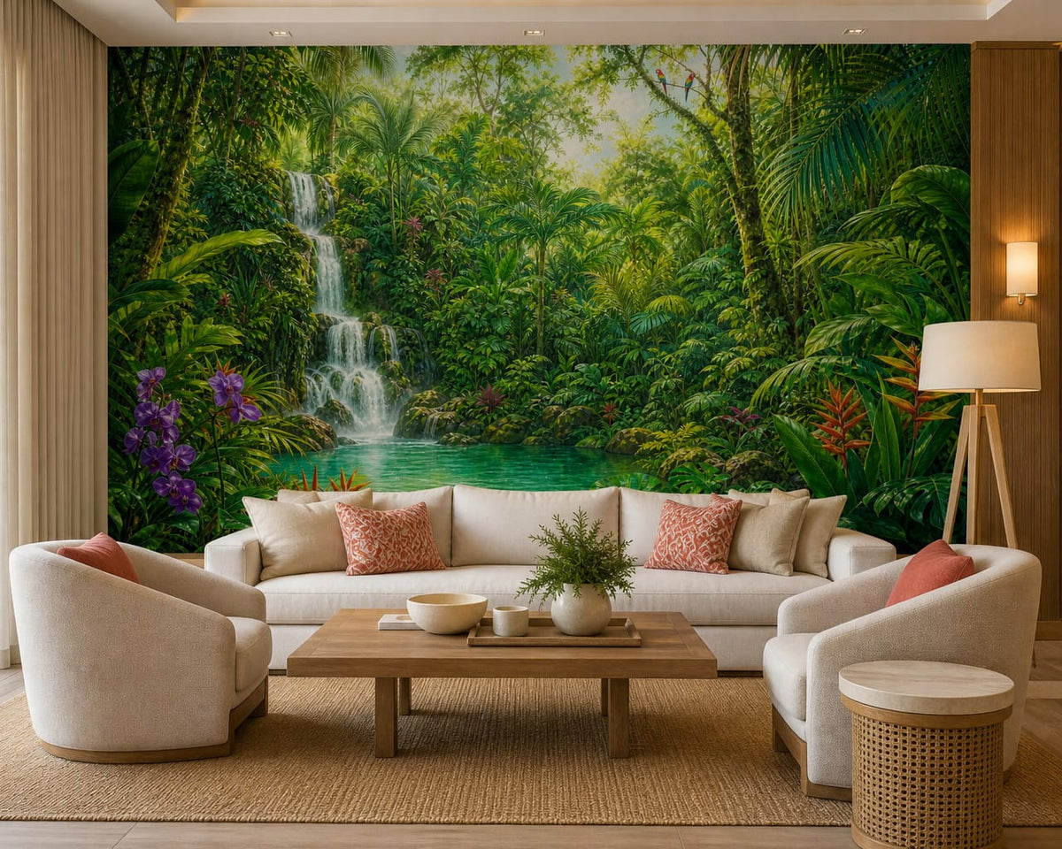 Emerald Orchid Wallpaper Mural product view