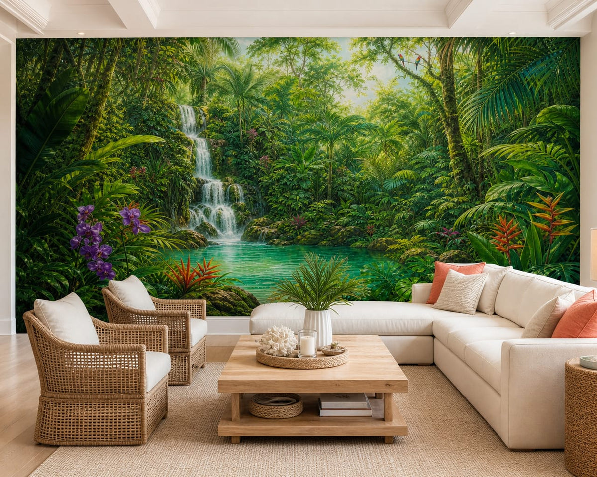 Emerald Orchid Wallpaper Mural product view