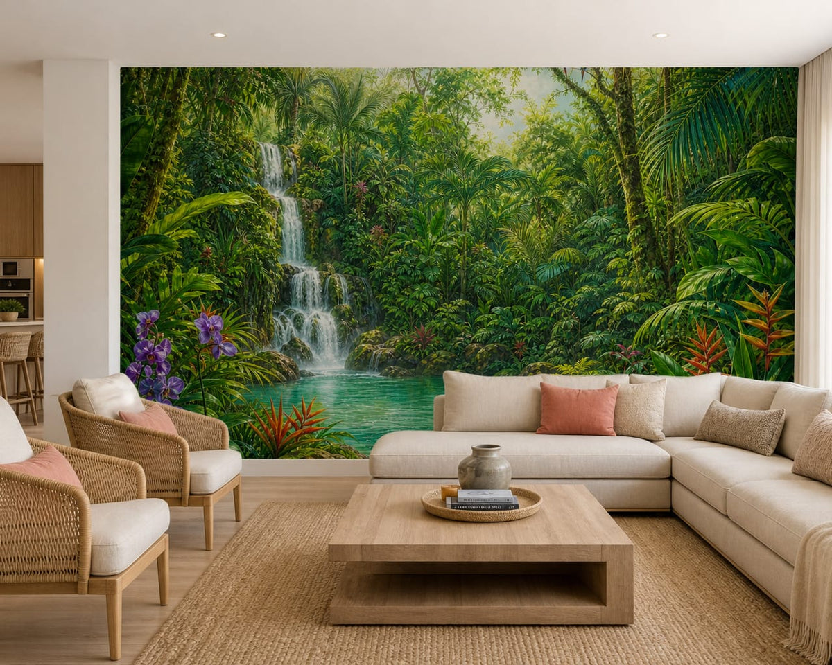 Emerald Orchid Wallpaper Mural product view
