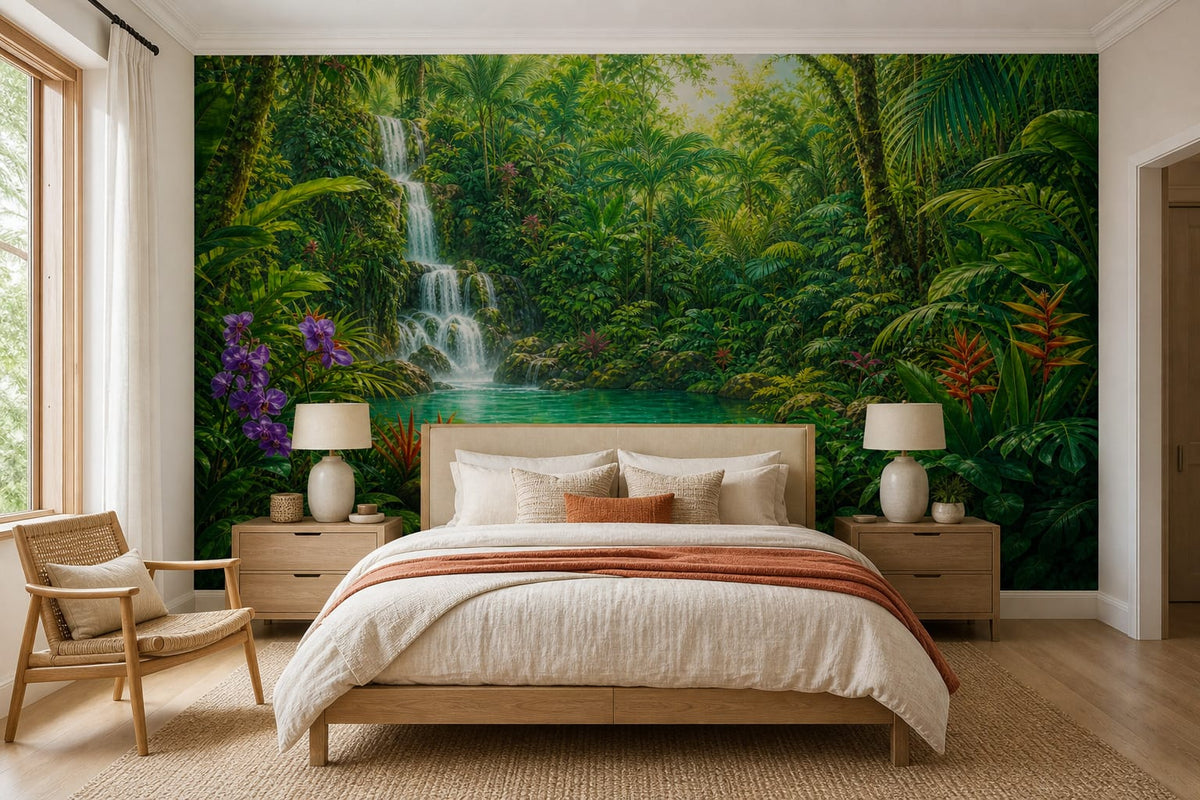 Emerald Orchid Wallpaper Mural product view