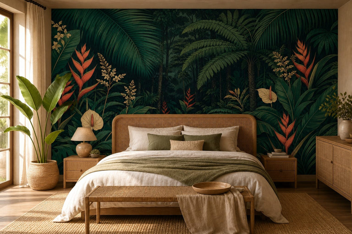 Emerald Palm Wallpaper Mural product view