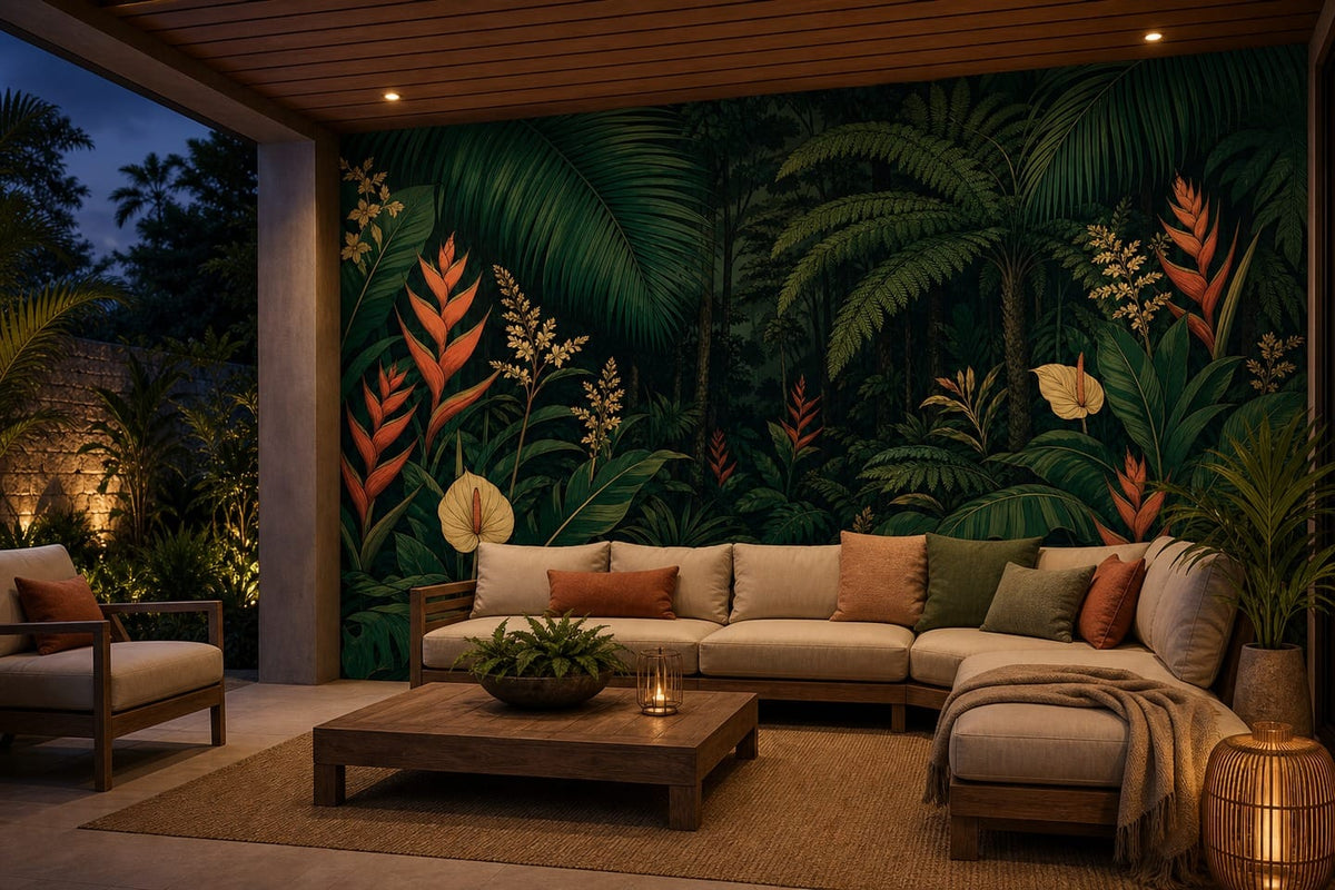 Emerald Palm Wallpaper Mural product view
