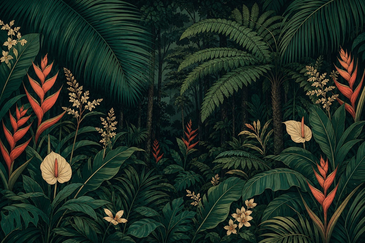 Emerald Palm Wallpaper Mural product view