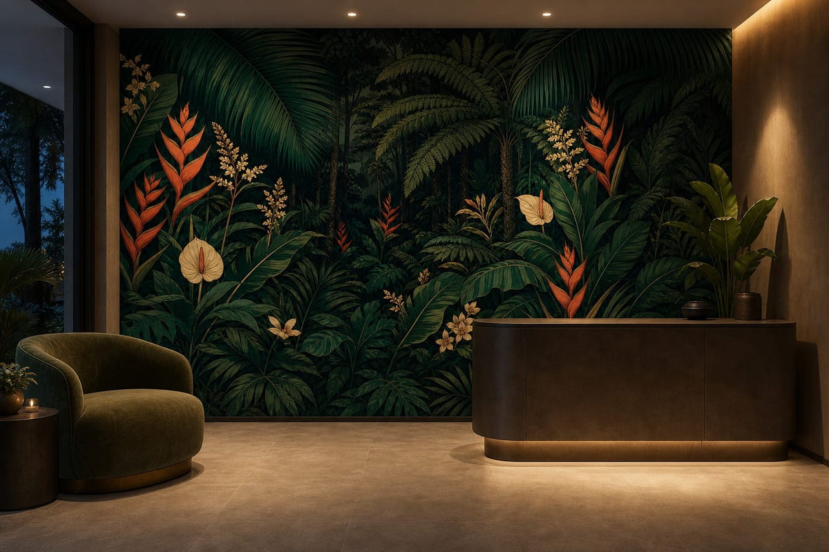 Emerald Palm Wallpaper Mural product view