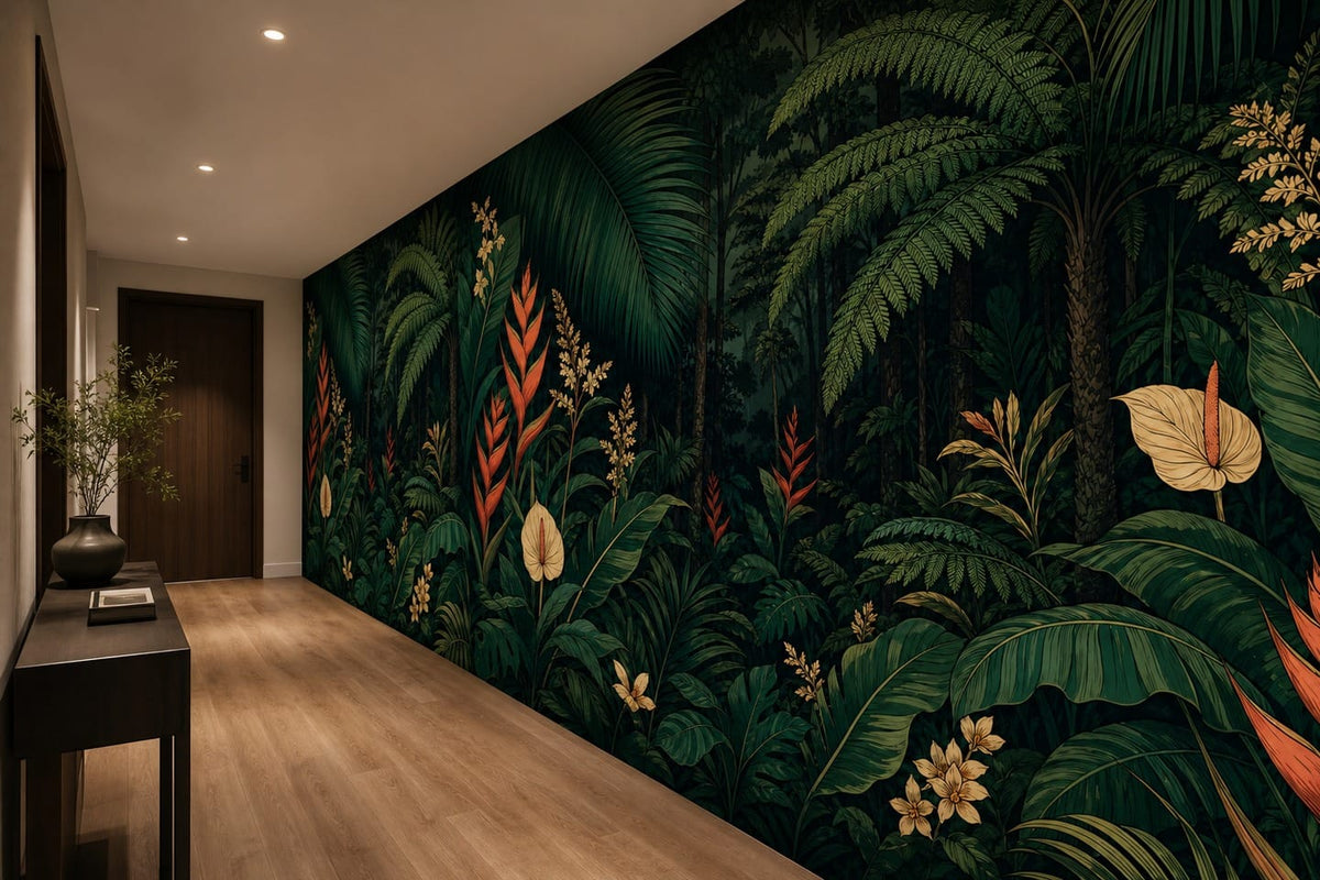 Emerald Palm Wallpaper Mural product view