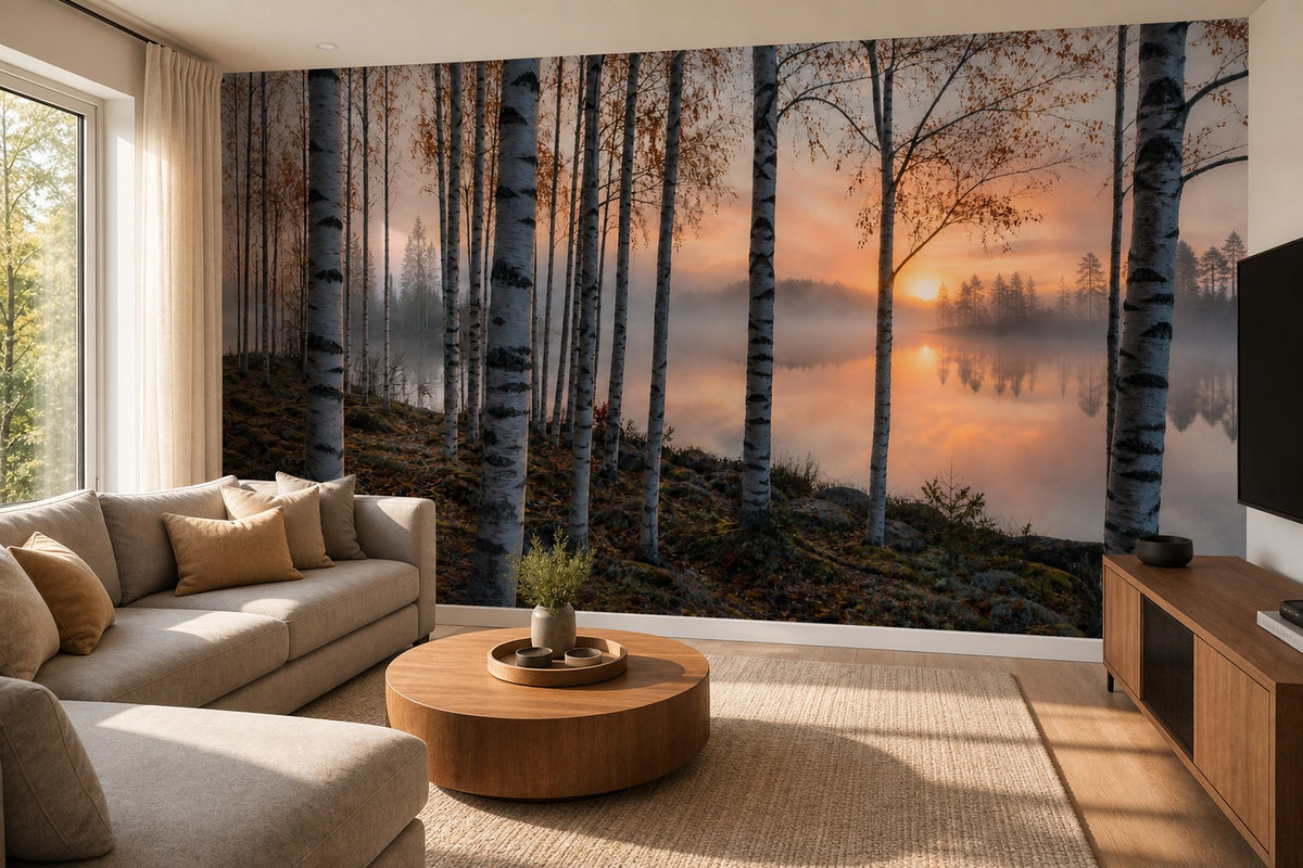 Exclusive Honey Birch Wallpaper Mural product view