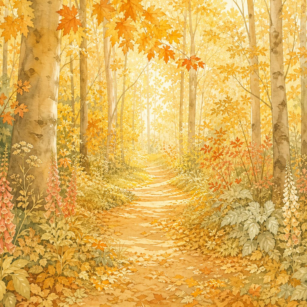 Amber Maple Wallpaper Mural product view