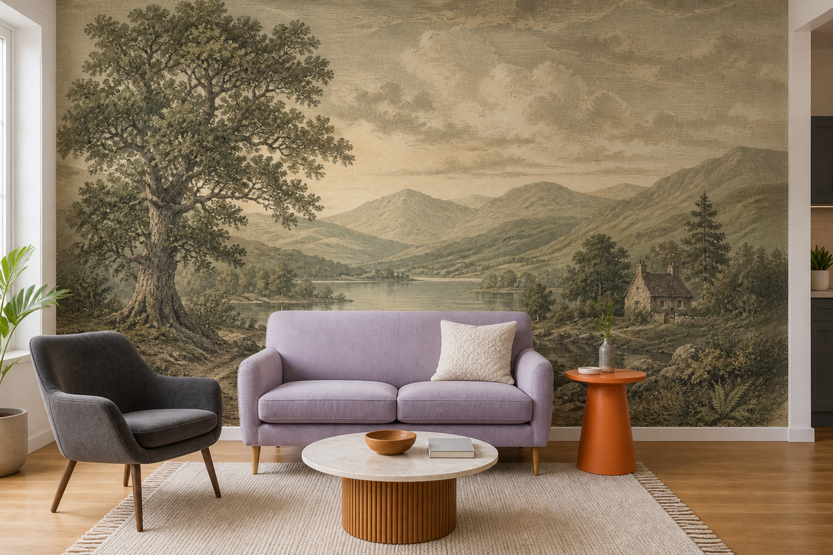 Sage Lake Wallpaper Mural product view