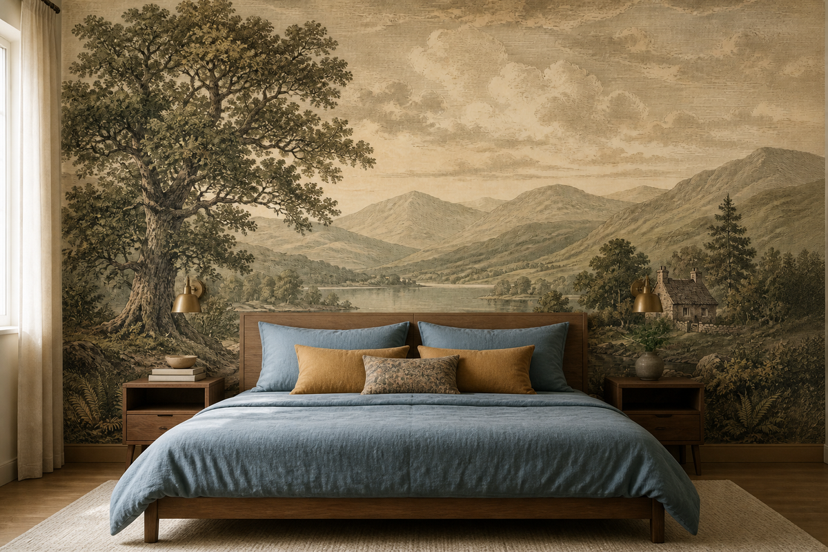 Sage Lake Wallpaper Mural product view
