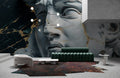 Gilded Marble Sculpture Mural Wallpaper