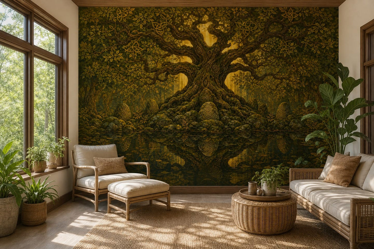 Gold Antique Wallpaper Mural product view